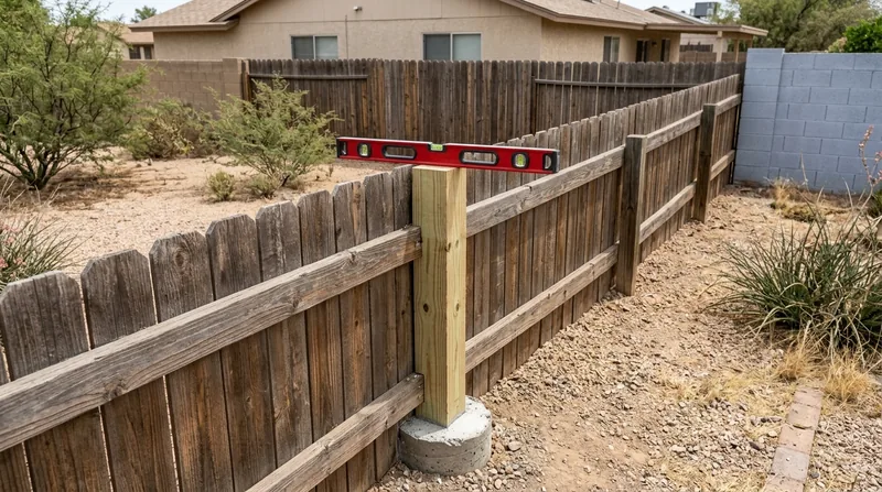 Fence Post Repair & Replacement Mesa